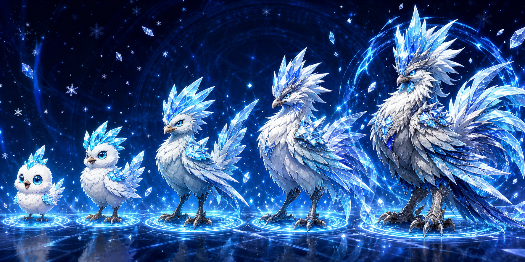 Shiv Evolution Line (Chick to mature staging)